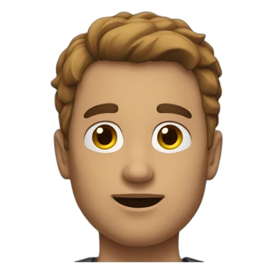 homme chauve sticker