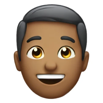 regular emoji smiling with their finger in their mouth, all shy sticker