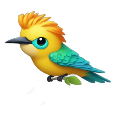 Quiero un emoji de un colibrí durmiendo  sticker