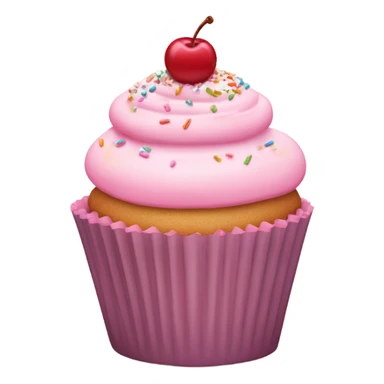 pastel pink cupcake sticker