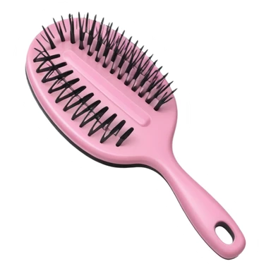 light pink hairbrush apple emoji style variation 4 sticker