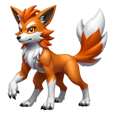 Shiny Lycanroc Midnight Form (full body) sticker