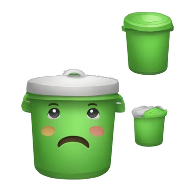 Poubelle sticker