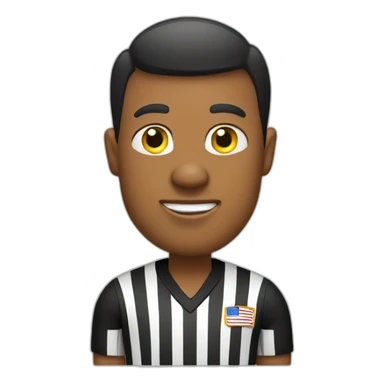 american football referee  sticker