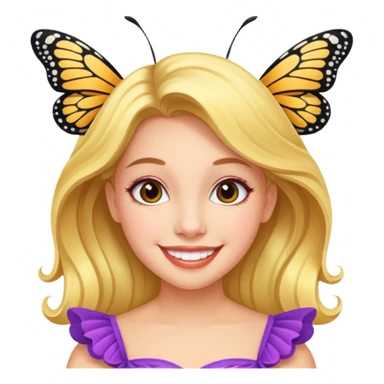 My daughter, the miss  pageant butterfly winner ￼￼ sticker
