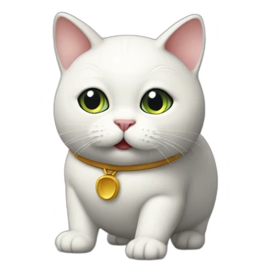 Humpty Dumpty cat sticker