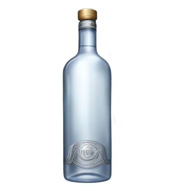 Bottle of vodka with wings  sticker