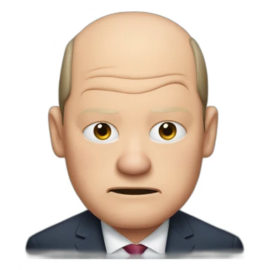 Olaf scholz tired sticker