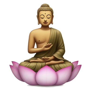 Buddah in lotus meditation  sticker