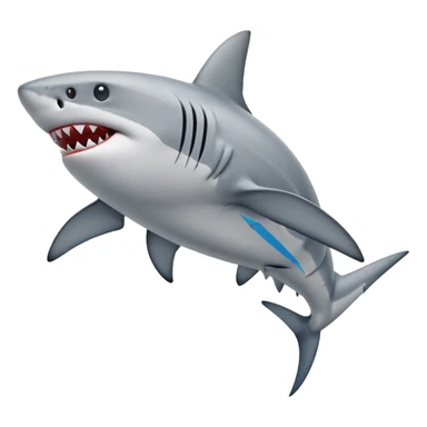 Shark with legs and with jordans no sticker