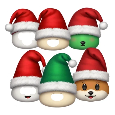 christmas hats sticker