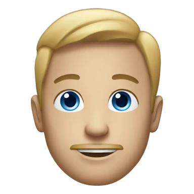 IPhone  with a face with a blue screen sticker