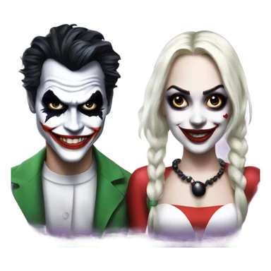 joker and harley quinn sticker