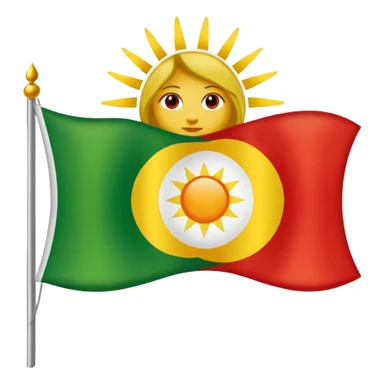 Kurdish flag sticker