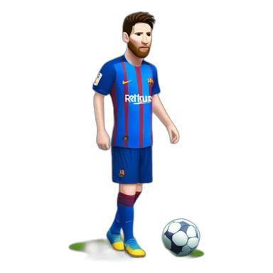 Messi qui montre sont maillot au clasico sticker