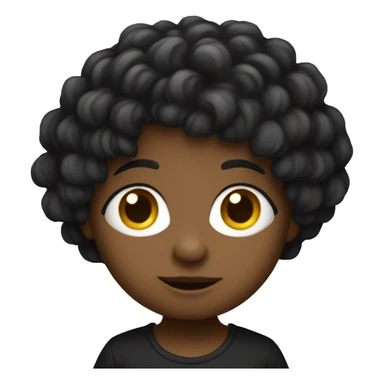 Un bébé ovni a cheveux noir  sticker