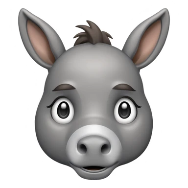 Emoji d'un âne qui pleure sticker