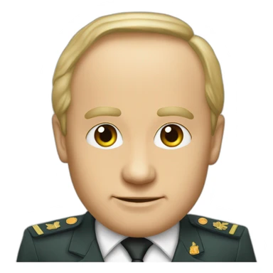 Vladimir poutine avec un drapeau sovietique sticker