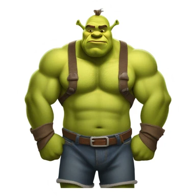 Shrek musculoso sticker