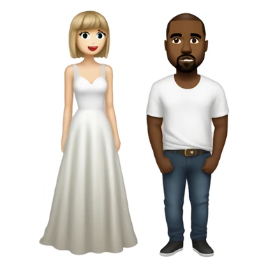 Taylor swift with Kanye west sticker
