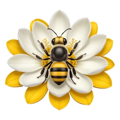 A magnolia with a bee on it sticker