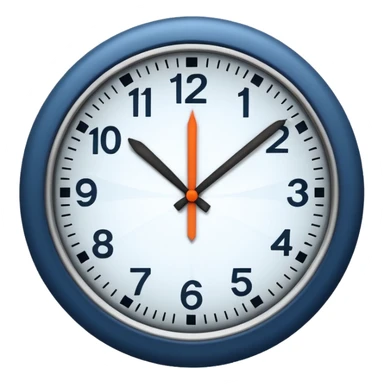 CLOCK SHOWING MIDNIGHT sticker