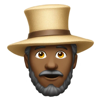 a man with a reverse funnel hat  on his head to show his stupidity sticker