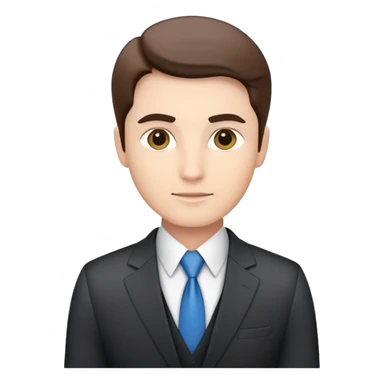 director business confidently wears smart business attire sticker