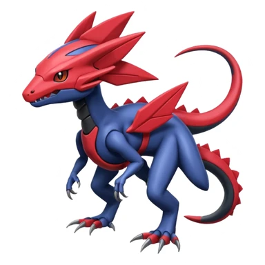 Heliolisk-Weavile-Salandit-Cyclizar-Genesect-Pokémon, full body sticker