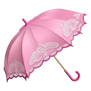 pink lace umbrella sticker
