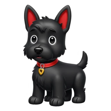 Scottie dog emoji sticker