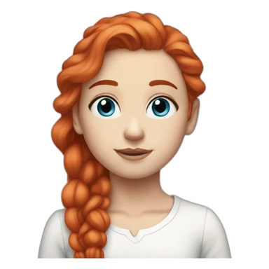 white-girl-red-hair-blue-eyes-amazing sticker