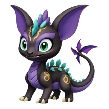 Meloetta-Raikou-Spyro-Toothless-Stitch-Pokémon-Fakémon-creature-hybrid sticker
