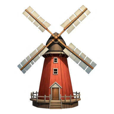 a vintage windmill sticker