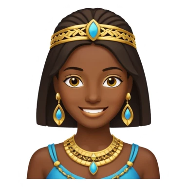 crie um memoji da personagem cléo de nile de monster high sticker