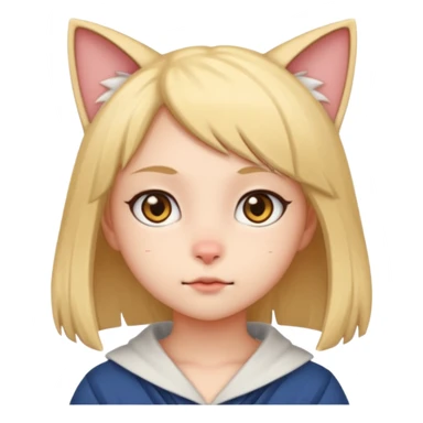 neko-girl curious sticker