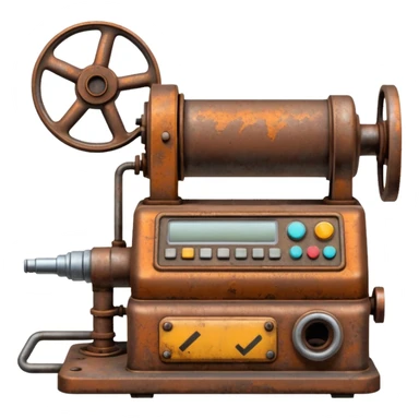 1980s machinery and equipment sticker