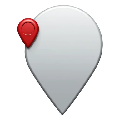 red map location pin minimalistic sticker
