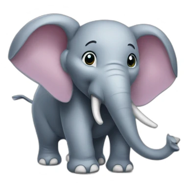 Éléphant sur souris sticker