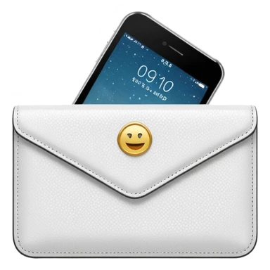 glitter white wallet sticker