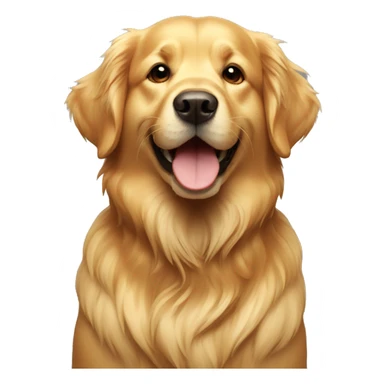 Golden retriever happy sticker