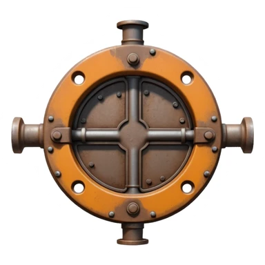 3D illustration of a manhole cover half-open with pipe access visible below, clean Pixar-like rendering, subtle shadows, slightly industrial look, not scary sticker