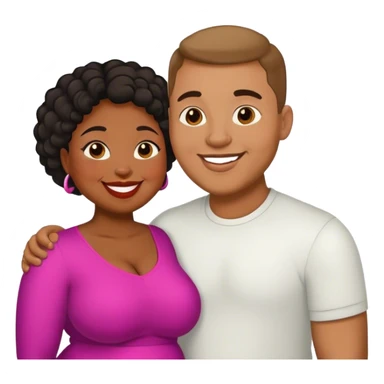 slim lightman and fat black woman love sticker