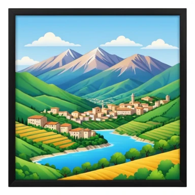 abbruzzo zone of italy sticker