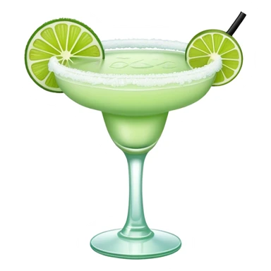 Frozen pale green margarita sticker