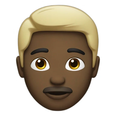 White and black men kiss sticker