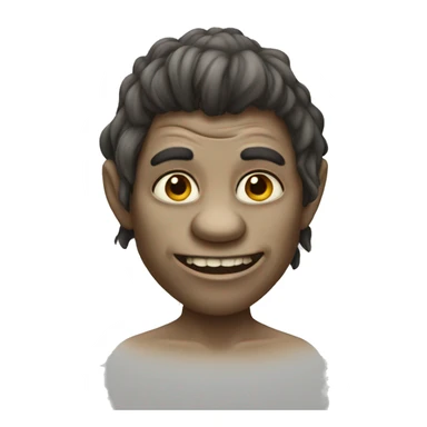 A troll, with human skin color  sticker