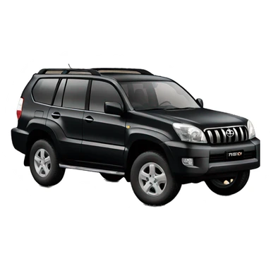 toyota prado 120 black sticker