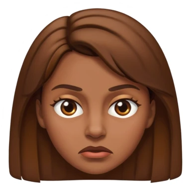 emoji femme brune très vexée  sticker