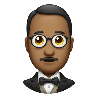 Pregnant guy with monocle sticker